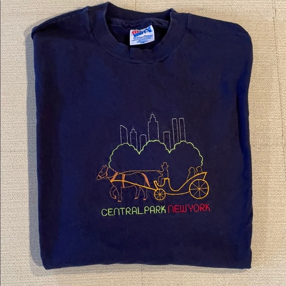 Vintage Other - Vintage Embroidered Central Park New York T-Shirt